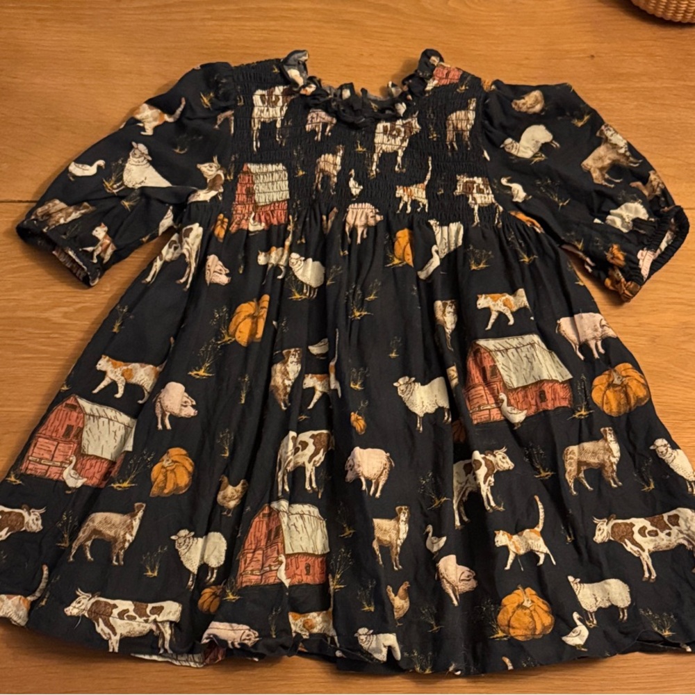 Pink Chicken - Girl's Stevie Puff Sleeve Dress